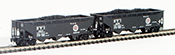 Full Throttle American 2-Piece 3-Bay Hopper Set of the Detroit, Toledo and Ironton Railroad