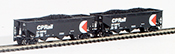 Full Throttle Canadian 2-Piece 3-Bay Hopper Set of the Canadian Pacific Railway