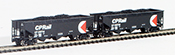 Full Throttle Canadian 2-Piece 3-Bay Hopper Set of the Canadian Pacific Railway