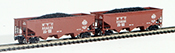 Full Throttle American 2-Piece 3-Bay Hopper Set of the New York Central Railroad