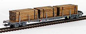 HAG Swiss Stake Car with Wood Log Load of the SBB