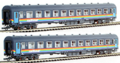LS Models Belgian 2-Piece 2nd Class Passenger Car Set of the SNCB