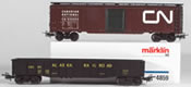 Marklin 4859 2pc Freight Car Set, Alaska Railroad and Canadian National