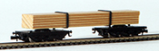 Marklin German Long Timber Transport Car of the DB