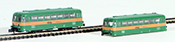 Marklin German Railbus Class 798 Shell and Class 998 Trailer of the Ruhrkohle AG