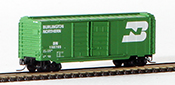 Micro-Trains American 40' Box Car, Double Door, of the Burlington Northern