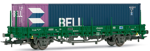 Wagon LG1589 Electrotren HO RENFE Cervezas Mahou - Bleu (occasion Bon état)