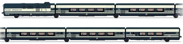 Electrotren E3279 - 6pc passenger coach Talgo Pendular set