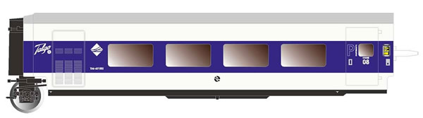 Electrotren E3346 - 1st class passenger coach Talgo Pendular Largo Recorrido