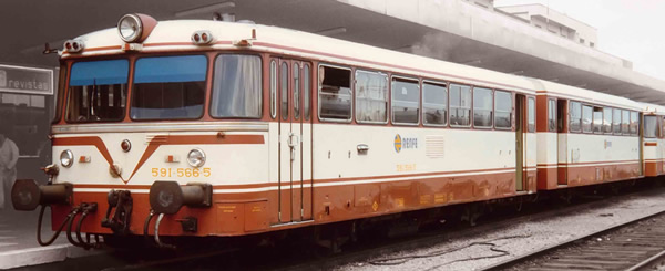 Electrotren E3619 - Spanish 2pc Diesel Railcar Ferrobus, class 591.500 Estrella of the RENFE