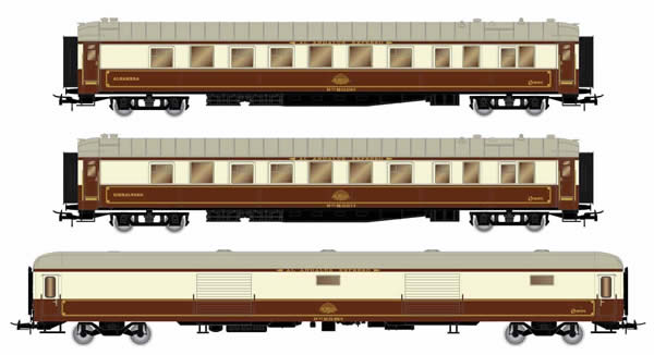 Electrotren HE4008 - 3pc Passenger Coach SetAl-Andalus