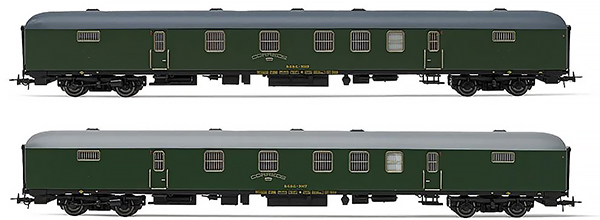 Electrotren HE4013 - Spanish Mail Coach Set 2pcs DGDC 3000 of the RENFE