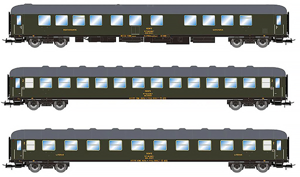 Electrotren HE4020 - Spanish Passenger Car Set Costa Brava of the RENFE