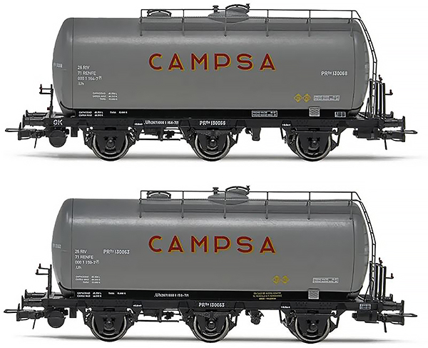 Electrotren HE6023 - 2pc 3-axle tank wagon, CAMPSA