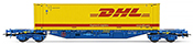 4-axle container wagon MMC3 with 45 container DHL