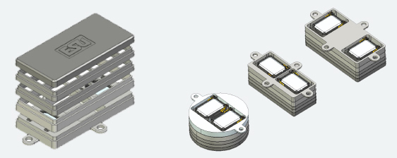 ESU 50340 - Speaker set, Dual 11x15mm, Modular Soundbox kit for 28mm, 20x40mm, 16x35mm