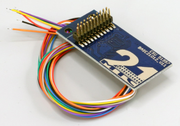 ESU 51957 - Adapter board 21MTC for 8 amplified outputs, with soldering pads and wires