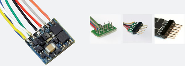 ESU 53664 - Super Small DCC Decoder with 6-pin cable harness