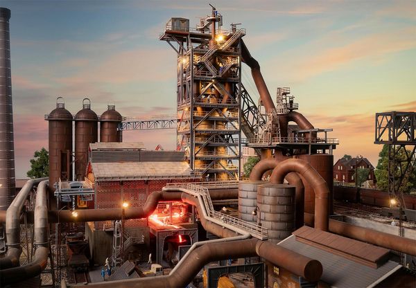 Faller 130026 - 130026 Blast furnace with casting hall