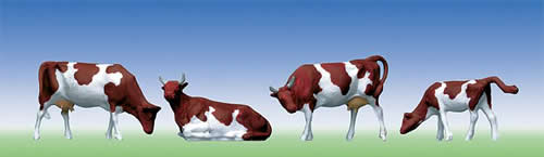 Faller 154004 - Cows, brown-spotted