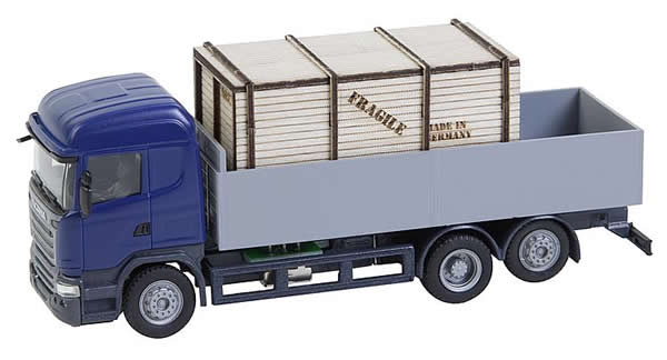 Faller 161597 - Lorry Scania R 13 HL Platform with wooden crate (HERPA)