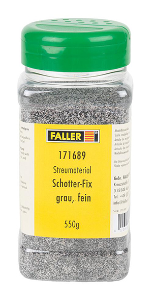 Faller 171689 - 171689 Spreading material Gravel-Fix, grey, fine, 550 g