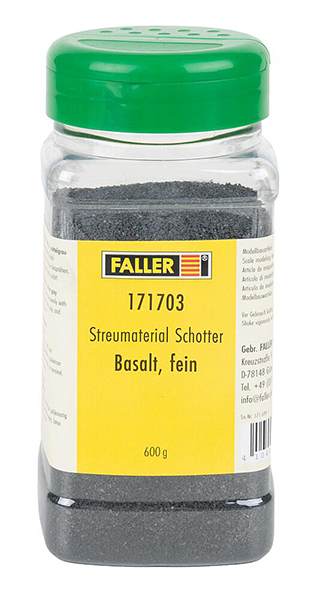 Faller 171703 - 171703 Gritting material Gravel, basalt, fine, 600 g
