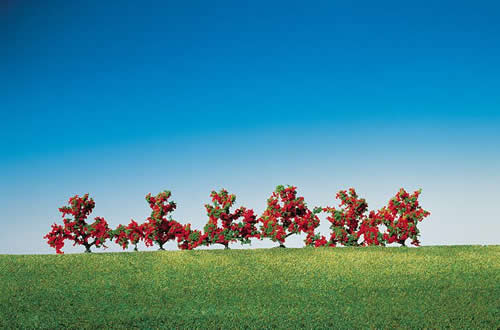 Faller 181476 - 6 Bushes, red flowers