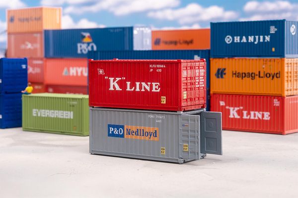 Faller 182006 - 182006 20 Container K-Line and P&O 