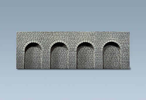 Faller 272600 - Decorative sheet Arcades, Natural stone ashlars