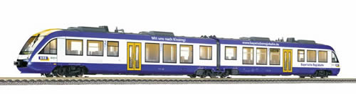 Fleischmann 442001 - Diesel railcar unit LINT 41 of the BRB (Bayerische Regiobahn), Veolia-Design, class 648