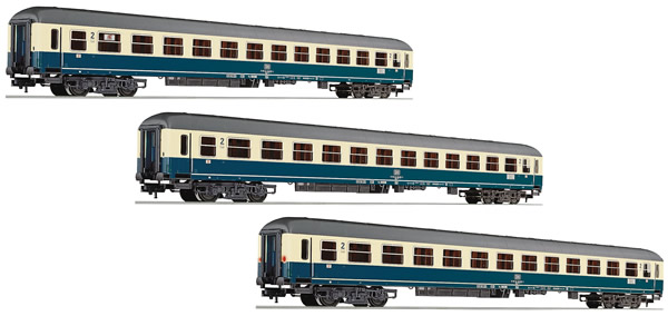 Fleischmann 481807 - German 3pc Passenger Coach IC Riemenschneider Set 2