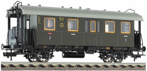 Fleischmann 5093 - 2nd/3rd Class passenger coach with cell compartment, type BCi bay 10 of the DRG