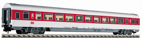 Fleischmann 5109 - IC/EC long distance openplan coach in traffic red livery, 2nd class, with electric tail lighting