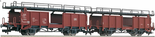 Fleischmann 522401 - 2pc Double Decker Car Carrying Wagon type Laaes 541