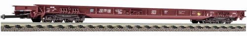 Fleischmann 5271 - 8-axled low-floor wagon for heavy goods vehicle transport (Rolling Road), of the DB AG 