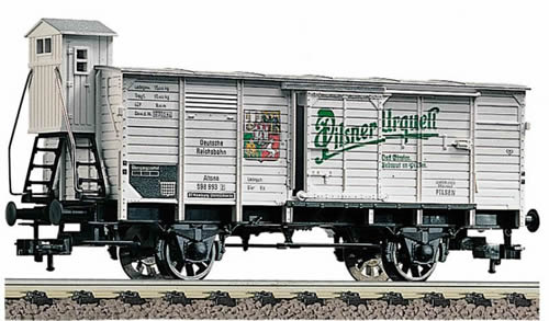 Fleischmann 5357 - Beer wagon Pilsner Urquell with brakemans cab