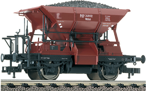 Fleischmann 550601 - 2-axle Ballast Car Wddah, w. Gravel Load,PKP