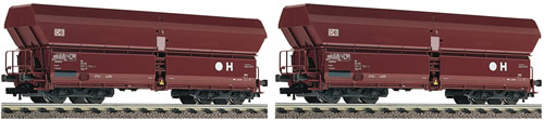 Fleischmann 552315 - German 2pc Hopper Wagon Set type Falns183 of the DB AG