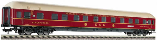 Fleischmann 5607 - Sleeping coach 1st/2nd class, type WLAB4üm of the DB