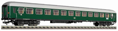 Fleischmann 5609 - Express coach 2nd class, type B4üm-63 of the DB with electronic tail lighting