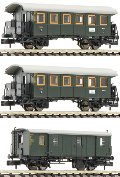 Fleischmann 6260023 - German 3-Piece Passenger Car Set of the DB