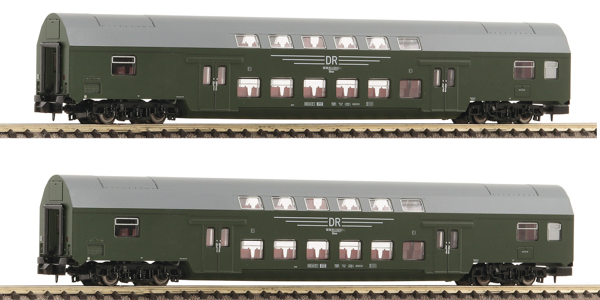 Fleischmann 6260042 - German 2-Piece Double-Decker Coaches Set of the DR