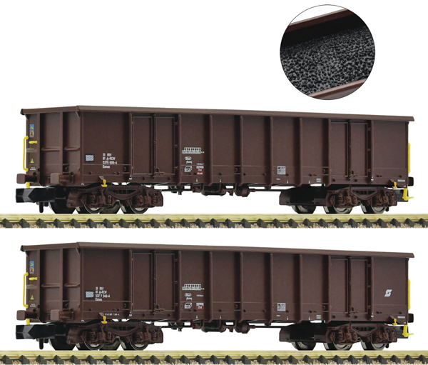 Fleischmann 6660020 - Austrian 2-piece set: Open goods wagons of the ÖBB