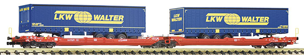 Fleischmann 6660050 - Articulated double-pocket wagon T3000e of the DB AG