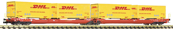 Fleischmann 6660051 - Articulated double-pocket wagon T3000e of the DB AG