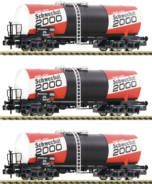 Fleischmann 6660073 - 3-piece set: Tank wagons