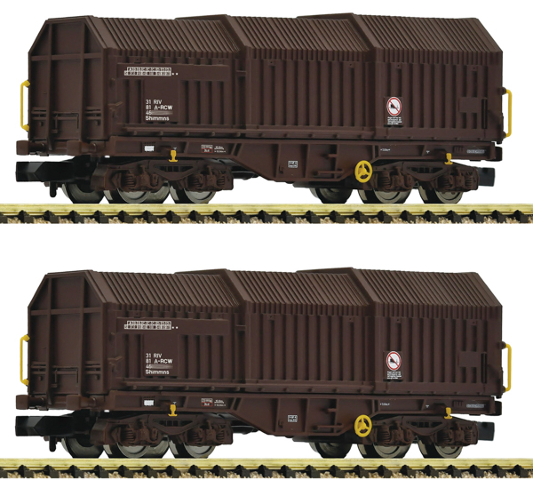 Fleischmann 6660075 - 2 piece set: Telescopic hood wagons