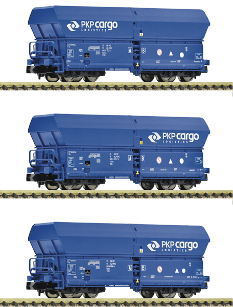 Fleischmann 6660086 - 3-piece set: Self-unloading wagons, PKP Cargo 