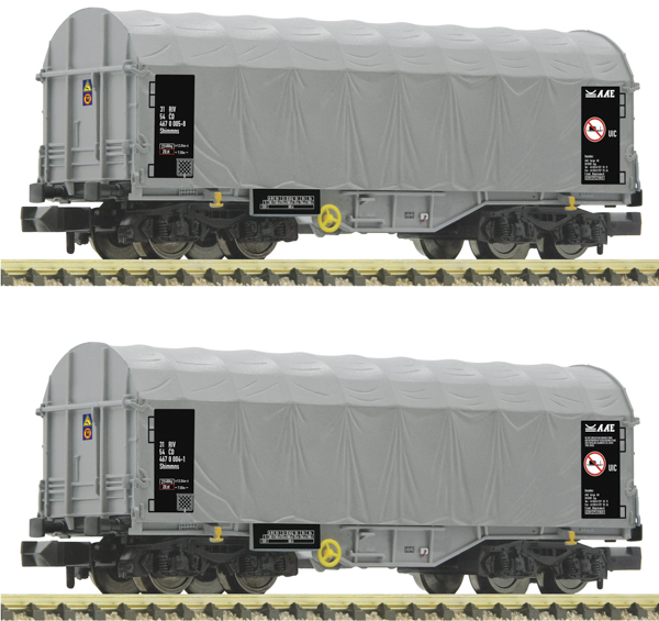 Fleischmann 6660087 - 2 piece set: Slide tarpaulin wagons